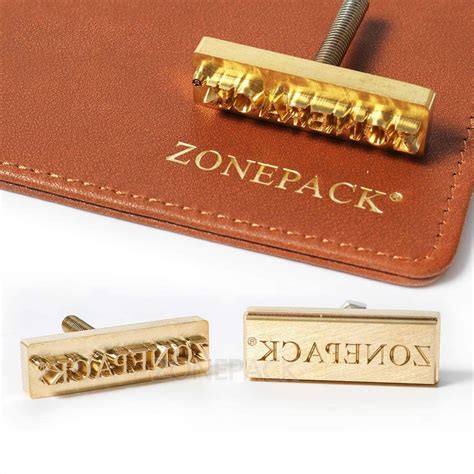 Amazon ZONEPACK Custom Logo Hot Foil Stamping Brass Mold Branding