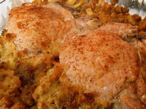 My Kind Of Cooking Baked Stuffed Pork Chop Casserole