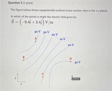 Solved The Figure Below Shows Equipotential Surfaces Chegg