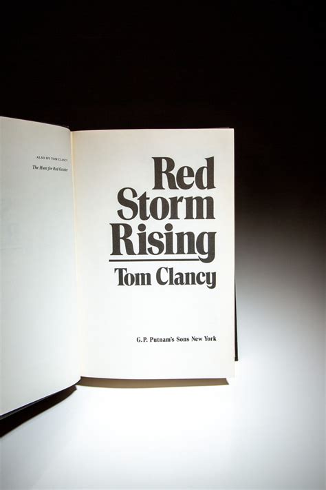 Red Storm Rising The First Edition Rare Books