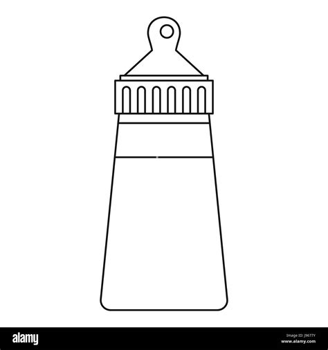 Baby bottle icon, outline style Stock Vector Image & Art - Alamy