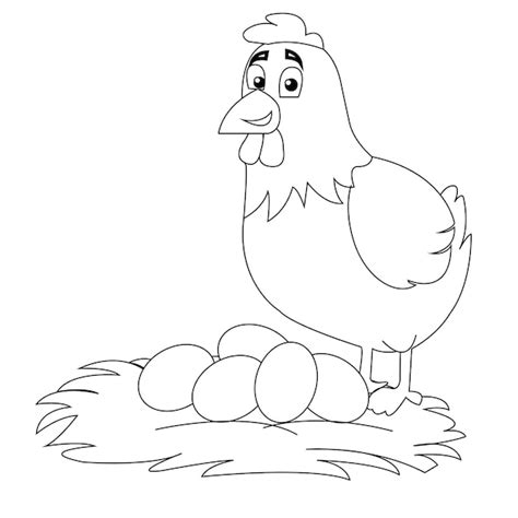 Paginas Para Colorir De Galinha Para Criancas 50 Desenhos Da Galinha