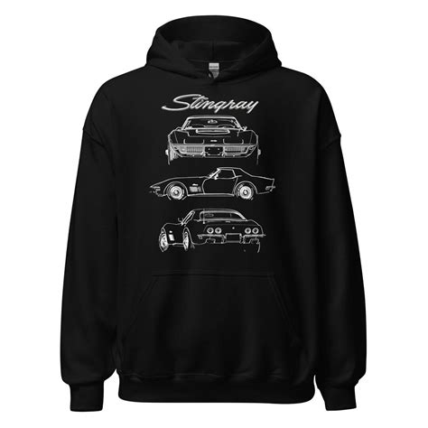 1970 Corvette C3 Stingray Lt 1 Custom Outline Art Collector Car T Hoodie Etsy