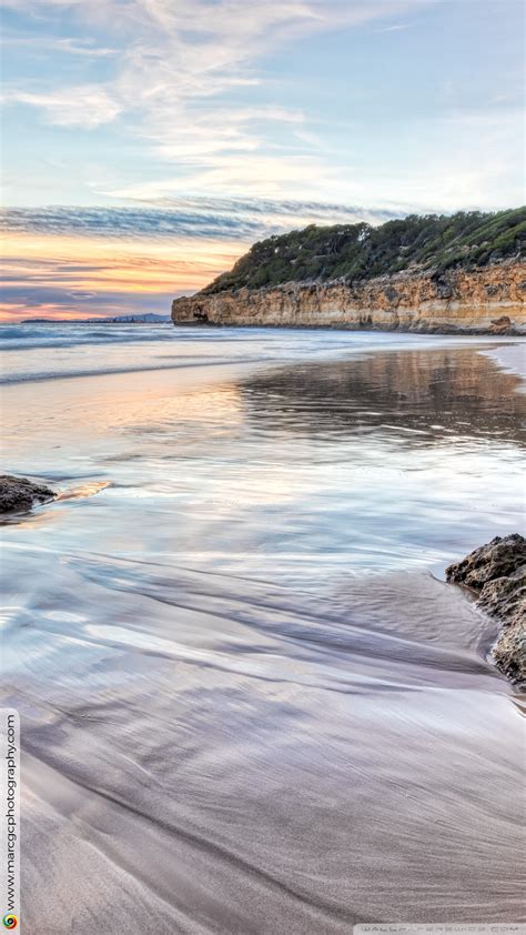 Sunset On Cala Waikiki Tarragona Catalonia Ultra Hd Wallpaper For K