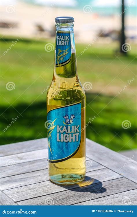 Local Kalik Beer Brewed By The Commonwealth Brewery In Nassau Editorial