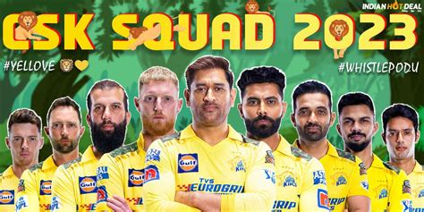 Chennai Super Kings Team Players List Csk Player List Ipl 2023