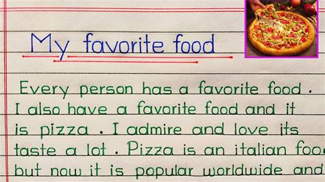 My Favourite Food Essay Paragraph My Favourite Food 10 Lines YouTube