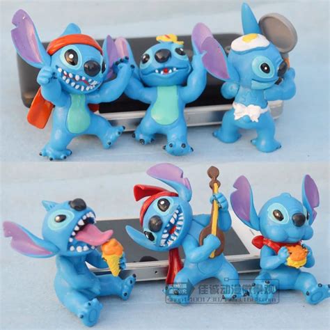 Pcs Lot Cm Kawaii Anime Cartoon Lilo Stitch Pvc Action Figure