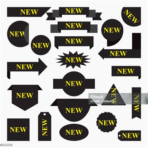 New Labels And Sticker Set Vector Stock Illustration Download Image