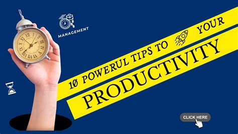 Mastering Time Management 10 Proven Tips For Ultimate Productivity Youtube