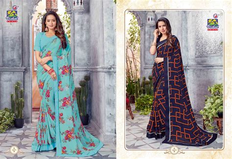 Vishal Prints Signature Vol Printed Fancy Fabric Sarees Collection