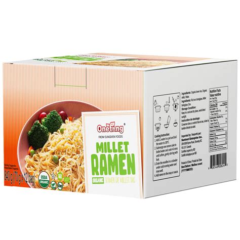 Onetang Organic Millet And Brown Rice Ramen Noodle Gluten Free Pasta