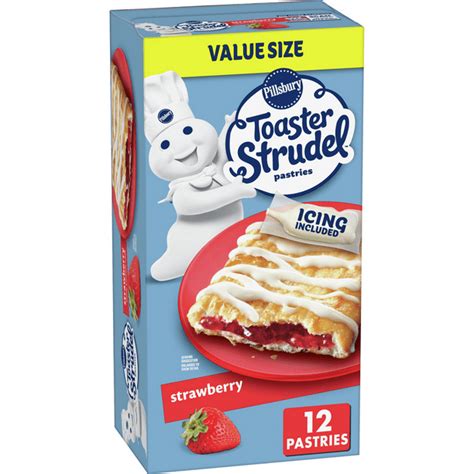 Pillsbury Toaster Strudel Strawberry Frozen Pastries 12 Ct 23 4 Oz