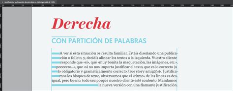 Justificaci N Y Alineaci N De P Rrafos En Indesign Rayitas Azules