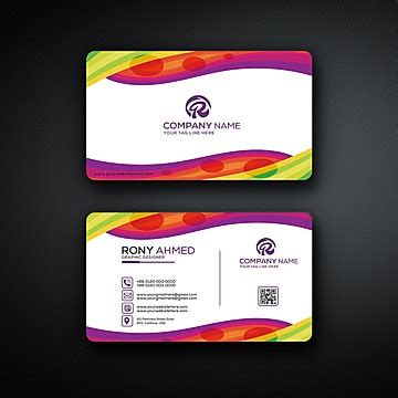 Name Card Design Template PNG Transparent Images Free Download | Vector ...