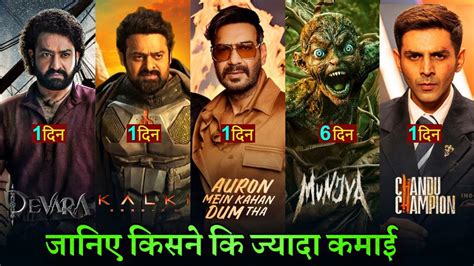 Kalki Movie Box Office Collection Munjya Devara Chandu Champion