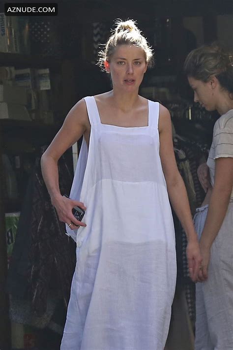 Amber Heard Nip Slip Exposes Boob While Cleaning Out Her Garage In La Aznude