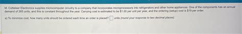 Solved M Cotteleer Electronics Supplies Microcomputer Chegg