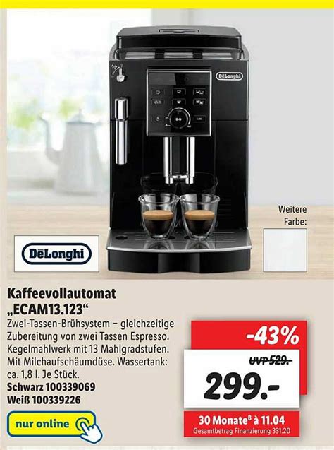 Delonghi Kaffeevollautomat Ecam Angebot Bei Lidl Prospekte De