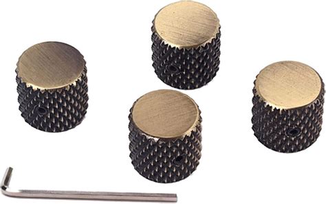 Ciwanning Set Of 4pcs Guitar Knobs Bronze Coloured Volume