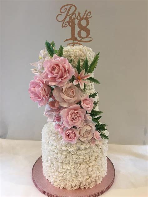 Beautiful Rose cake - Decorated Cake by Jollyjilly - CakesDecor