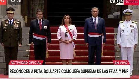 Video Dina Boluarte Recibe Bastón De Mando De Ff Aa Y Pnp En