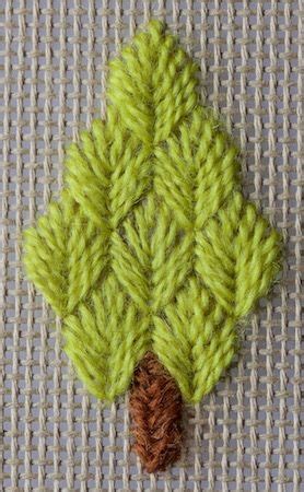 Needlepoint Stitches For Leaves Royce S Hub Embroidery Fishbone