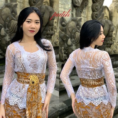 Jual Kebaya Bali Jadi Brokat Semi Prancis Metalik Premium Special Jumbo