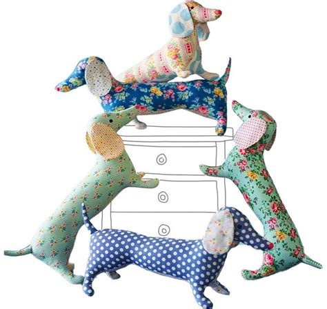 Free Tilda Dapper Dachshunds” Sausage Dog Toys Sewing Pattern Dog