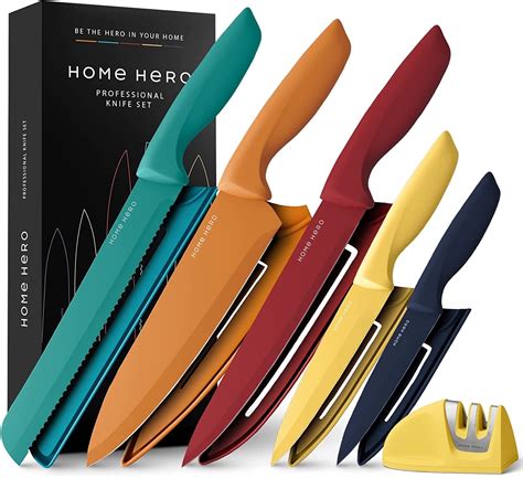 Home Hero Kitchen Knife Set Steak Knifes Ultra Sharp High Carbon