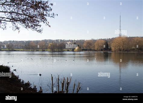 South Norwood Lake and TV Tower Stock Photo - Alamy