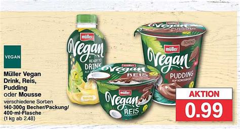 Vegan Müller Vegan Drink Reis Pudding Oder Mousse Angebot bei Famila