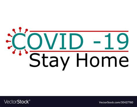 Poster banner warning sign on theme covid-19 Vector Image