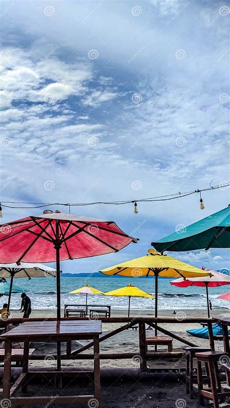 Pelabuhan Ratu Beach At Sukabumi West Java Indonesia Editorial