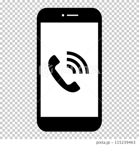illustration material   smartphone talking stock illustration