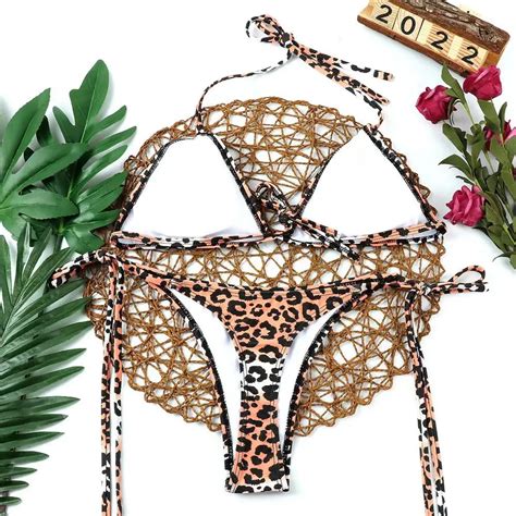 Hot V String Bikini For Women Quick Dry Brazilian Bottom G String Thong Custom Name Logo Micro