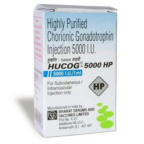 Human Chorionic Gonadotropin HCG 5000IU Packaging Type Box