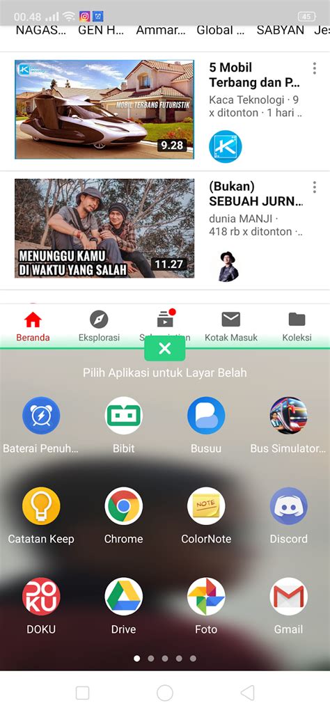 Cara Mengaktifkan Fitur Layar Belah Atau Split Screen Di Hp Oppo F