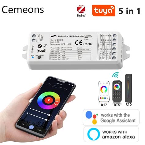 Wz Tuya Zigbee Smart Led Controller Dc V V Dim Rgb Rgbw Rgbww