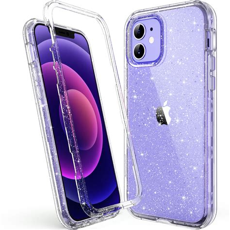 Ulak Iphone 12 Case Iphone 12 Pro Case Clear Sparkle Heavy Duty