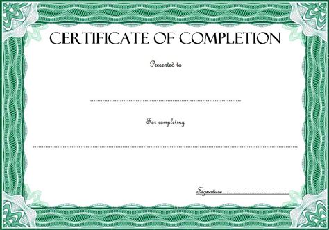 Certificate Of Completion Templates Free Printable Pdf Word | The Best ...