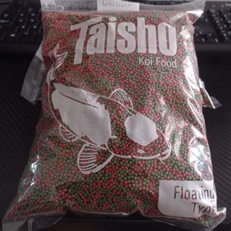 PELET TAISHO MIX 1KG 5MM MIX TAISHO HIJAU MERAH PELET MAKANAN IKAN KOI