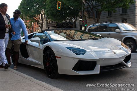 Lamborghini Aventador spotted in Montreal, Canada on 06/06/2014