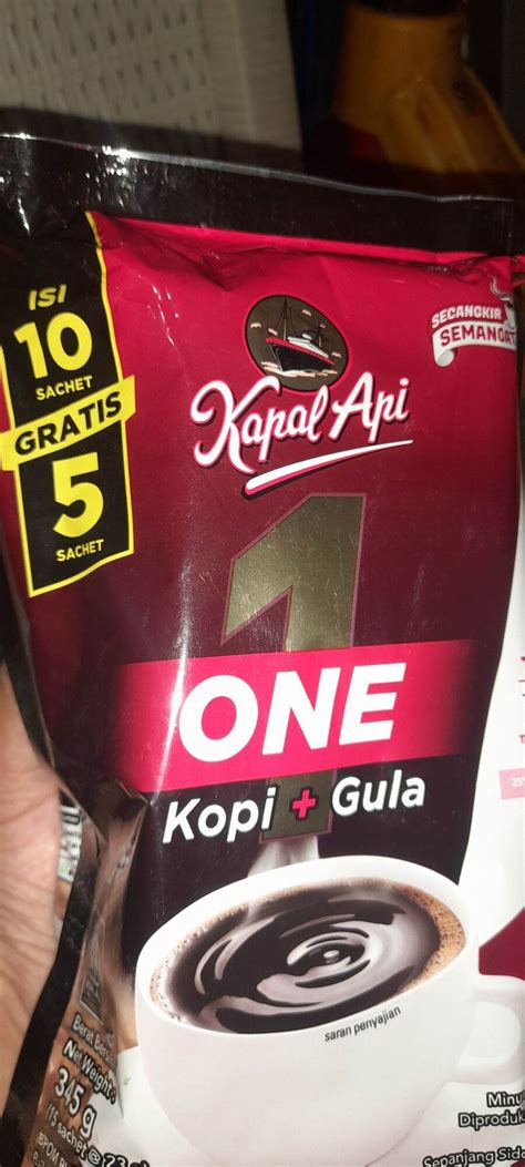 Kopi Kapal Api One Gula Terpisah Sachet Lazada Indonesia