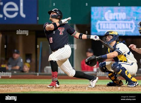 Texas Tech Red Raiders First Baseman Cole Stilwell 18 Bats During An