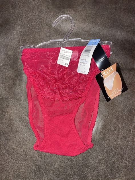 VINTAGE Second Skin Red Satin Nylon Hi Cut Bikini Brief 80s 90s PANTY NWT Size 5 EBay