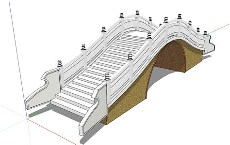 现代风格拱桥su模型设计其他公共空间土木在线