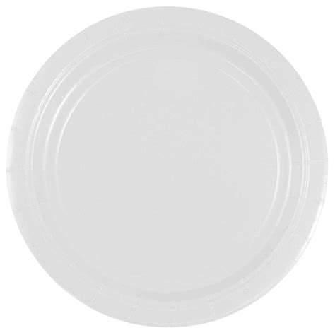 Jam Paper Small Round Paper Plates White 7 50 Per Pack