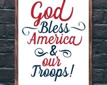 Popular Items For God Bless Our Troops On Etsy