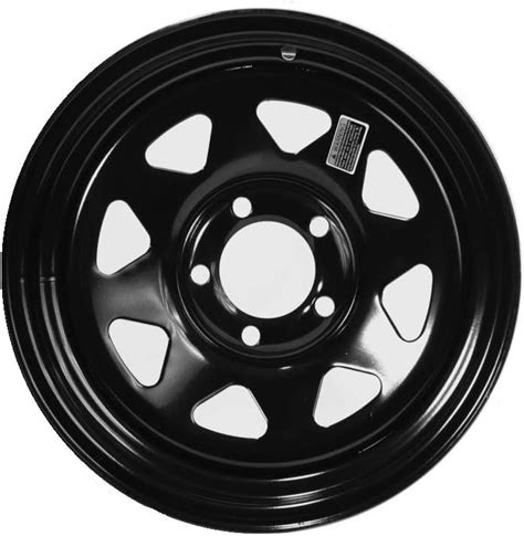 Amazon Ecustomrim Trailer Rim Wheel Jg X Black Spoke Lb